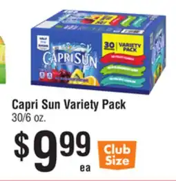 Smart & Final Capri Sun Variety Pack offer