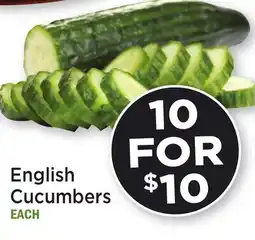 Heinen's English Cucumbers offer