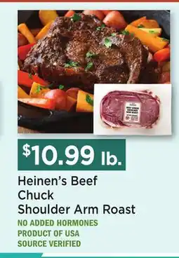 Heinen's Heinen's Beef Chuck Shoulder Arm Roast offer