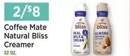 Heinen's Coffee Mate Natural Bliss Creamer offer
