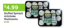 Heinen's Stuffed Spinach Artichoke Mushrooms offer