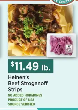 Heinen's Heinen's Beef Stroganoff Strips offer