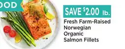 Heinen's Fresh Farm-Raised Norwegian Organic Salmon Fillets offer