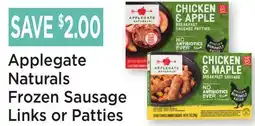 Heinen's Applegate Naturals Frozen Sausage Links or Patties offer