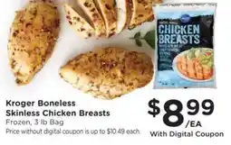 Kroger Kroger Boneless Skinless Chicken Breasts offer