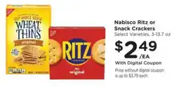 Kroger Nabisco Ritz or Snack Crackers offer