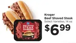 Kroger Kroger Beef Shaved Steak offer