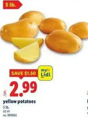 Yellow potatoes