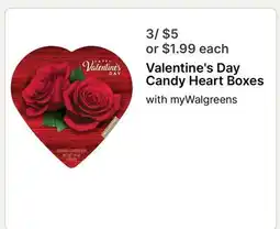Walgreens Valentine's Day Candy Heart Boxes offer