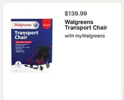Walgreens Walgreens Transport Chair offer