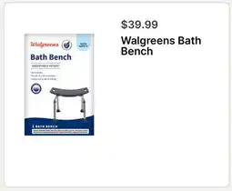 Walgreens Walgreens Bath Bench offer