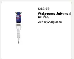 Walgreens Walgreens Universal Crutch offer