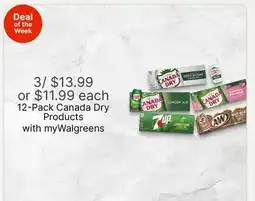 Walgreens 12-Pack Canada Dry Products offer