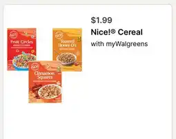Walgreens Nice! Cereal offer