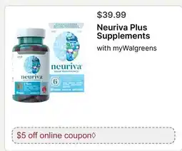 Walgreens Neuriva Plus Supplements offer