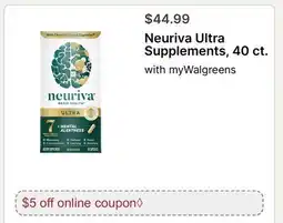 Walgreens Neuriva Ultra Supplements offer