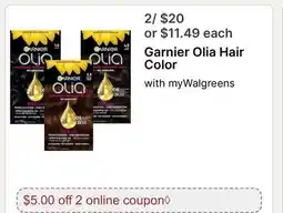 Walgreens Garnier Olia Hair Color offer