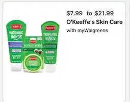 Walgreens O'Keeffe's Skin Care offer