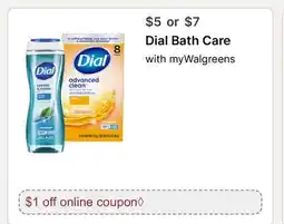 Walgreens Dial Bath Care offer
