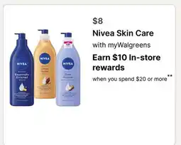 Walgreens Nivea Skin Care offer