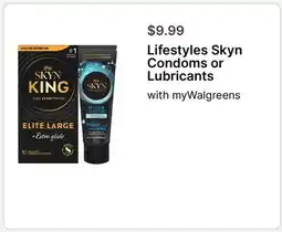 Walgreens Lifestyles Skyn Condoms or Lubricants offer