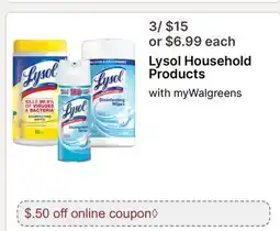 Walgreens Lysol Household Products offer