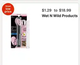 Walgreens Wet N Wild Products offer