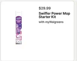 Walgreens Swiffer Power Mop Starter Kit offer