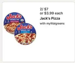 Walgreens Jack's Pizza offer