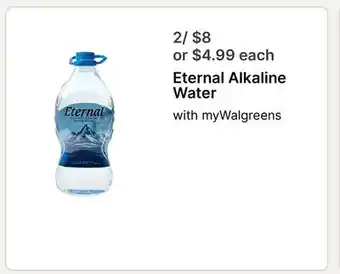 Walgreens Eternal Alkaline Water offer