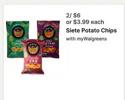 Walgreens Siete Potato Chips offer