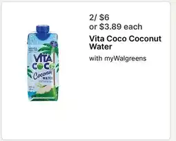 Walgreens Vita Coco Coconut Water offer