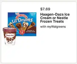 Walgreens Haagen-Dazs Ice Cream or Nestle Frozen Treats offer