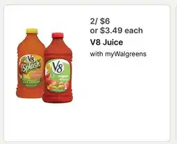 Walgreens V8 Juice offer