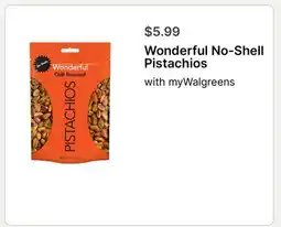 Walgreens Wonderful No-Shell Pistachios offer
