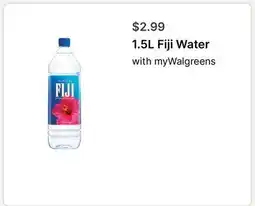 Walgreens 1.5L Fiji Water offer