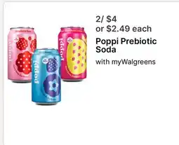 Walgreens Poppi Prebiotic Soda offer