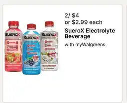 Walgreens SueroX Electrolyte Beverage offer