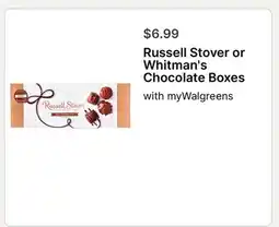 Walgreens Russell Stover or Whitman's Chocolate Boxes offer