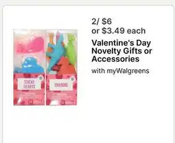 Walgreens Valentine's Day Novelty Gifts or Accessories offer