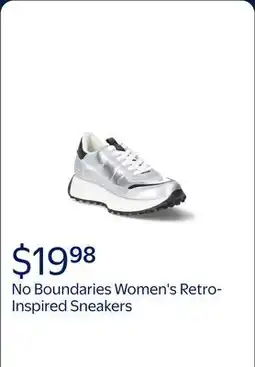 Walmart No Boundaries Women's Retro-Inspired Sneakers offer