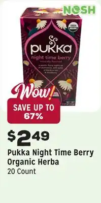 Grocery Outlet Night Time Berry Organic Herba offer