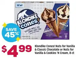 Grocery Outlet Klondike Cones! Nuts for Vanilla & Classic Chocolate or Nuts for Vanilla & Cookies'N Cream offer