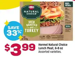 Grocery Outlet Hormel Natural Choice Lunch Meat offer