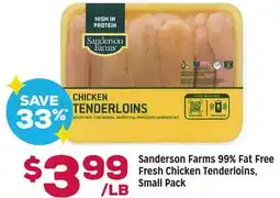 Grocery Outlet Sanderson Farms 99% Fat Free Fresh Chicken Tenderloins offer
