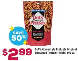 Grocery Outlet Dot's Homestyle Pretzels Original Seasoned Pretzel Twists offer