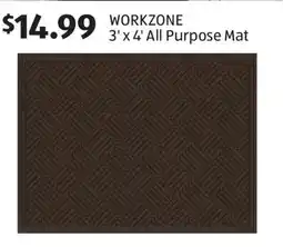 Aldi WORKZONE 3' x 4' All Purpose Mat offer