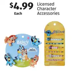 Aldi Licensed Character Accessories offer
