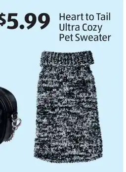 Aldi Heart to Tail Ultra Cozy Pet Sweater offer