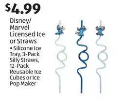 Aldi Disney/Marvel Licensed Ice or Straws offer